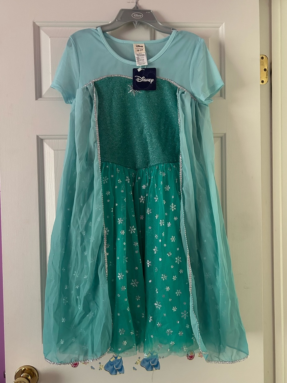 Taylor Joelle x disney elsa tutu dress size 14 with cape frozen 1 snowflake NWT